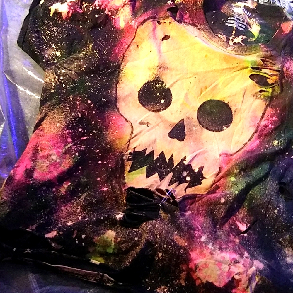 SKULL Custom T-Shirt 3x PhuckCulture Punk Black Pi